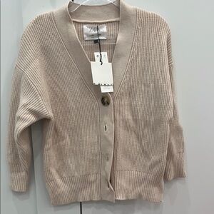 Zara girls Cream Cardigan Sweater